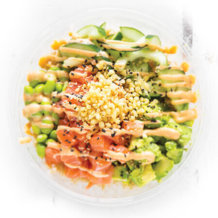 poke salmon bowl